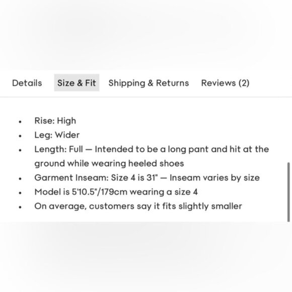 NWT Aritzia Babaton Overlap Pant Black Size 6 Wool twill trousers high waist - Picture 11 of 13